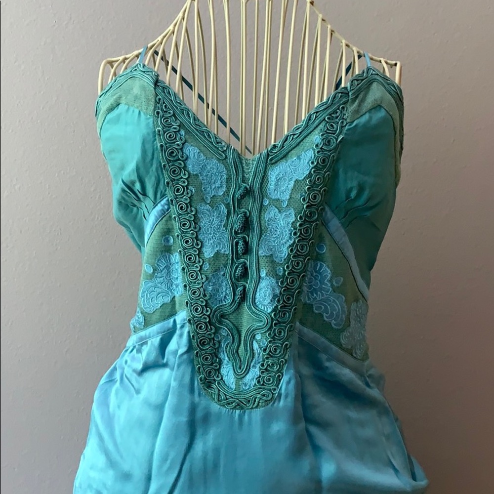 Boho Chic designer dress Silk - Picture 4 of 16